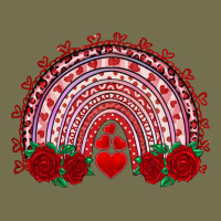 Valentine's Day Rainbow With Roses Vintage Hoodie | Teevron