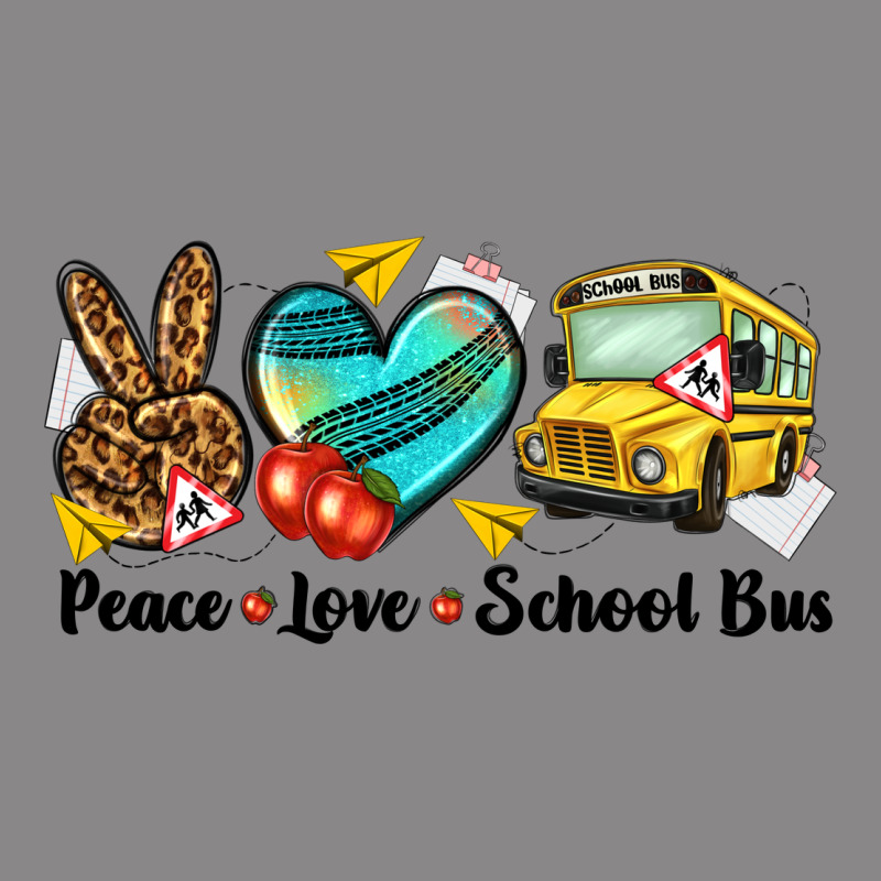 Peace Love School Bus Vintage Tee by NancyCooperArtShop | Teevron
