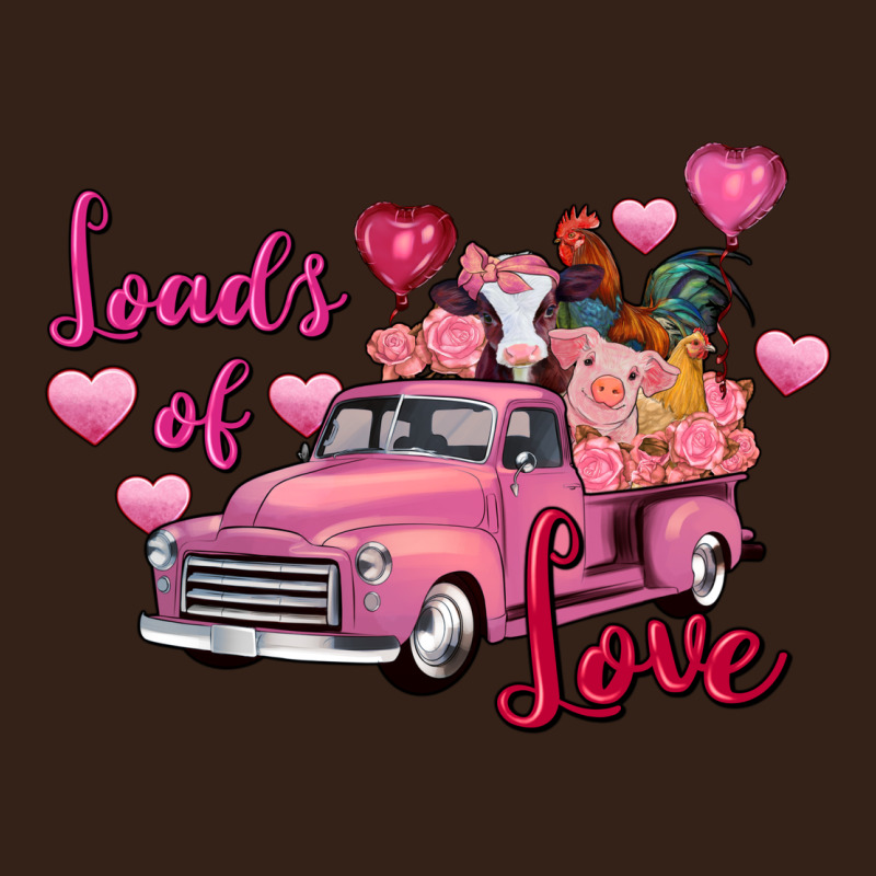 Loads Of Love Valentine's Day Farm Truck Heavy Core Tee by FaDigitalArtStudio | Teevron