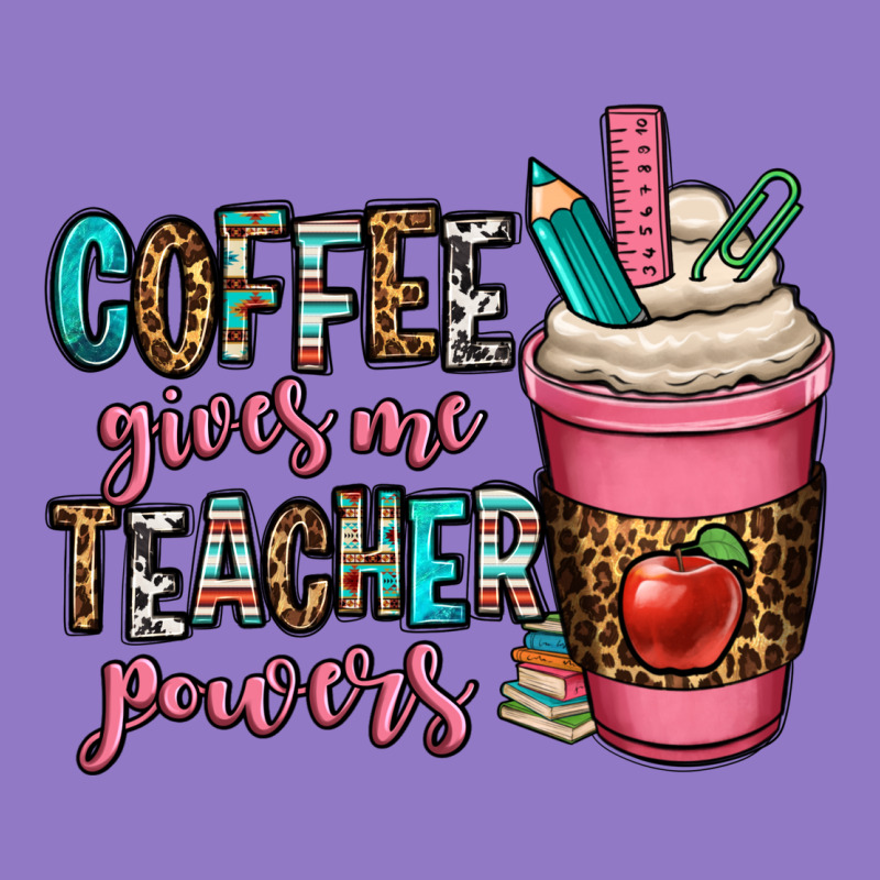 Coffee Gives Me Teacher Powers Urban Hoodie by OliviaCreatesArt | Teevron