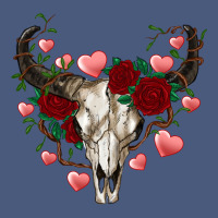Valentine's Bull Skull Vintage Hoodie | Teevron