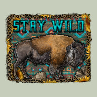 Stay Wild Aztec Bison Ladies Tee | Teevron