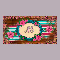 Preview Western Pink Flovers Leopard Serape   License Plate Template Vintage Tee | Teevron