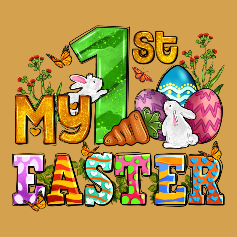 Easter Day My First Easter With Eggs And Rabbits Urban Hoodie by OliviaCreatesArt | Teevron
