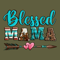 Blessed Mama Serape Cowhide Turquoise Vintage Tee | Teevron