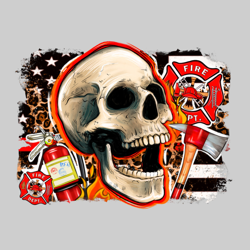 Firefighter Skull Premium Tee by AdoDesignShop | Teevron