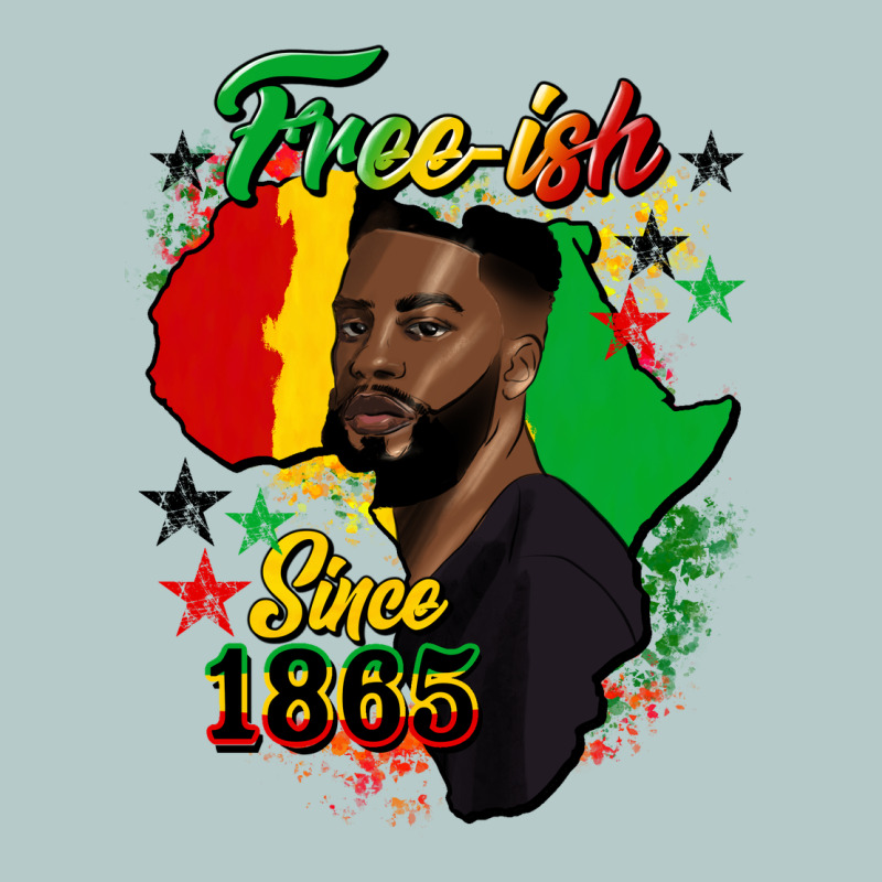 Free Ish Since 1865 Black Man Heavy Core Tee by HRA Design Shop | Teevron
