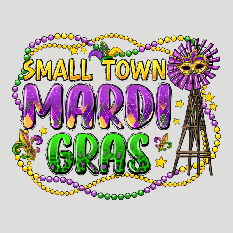 Small Town Mardi Gras Zipper Hoodie by LillyAllenDesigns | Teevron