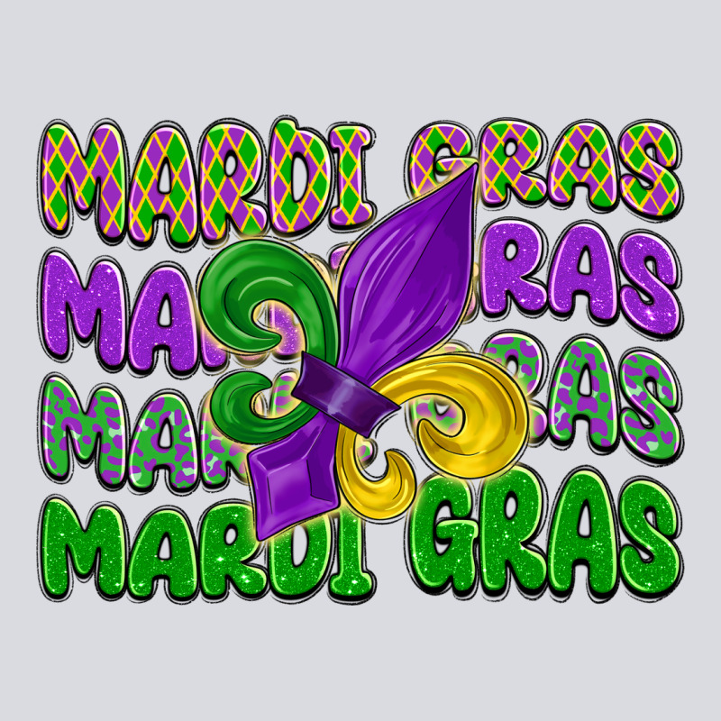 Mardi Gras With Fleur De Lis Zipper Hoodie by LillyAllenDesigns | Teevron