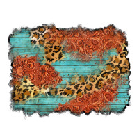 western leopard tooled leather background | Teevron