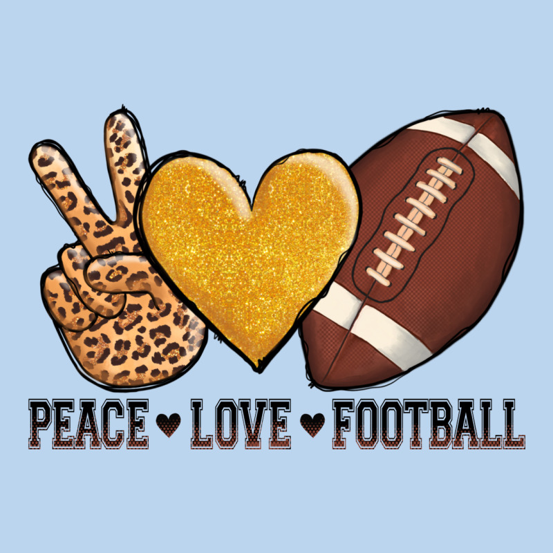 Peace Love Football Classic Tee by AdoDesignShop | Teevron