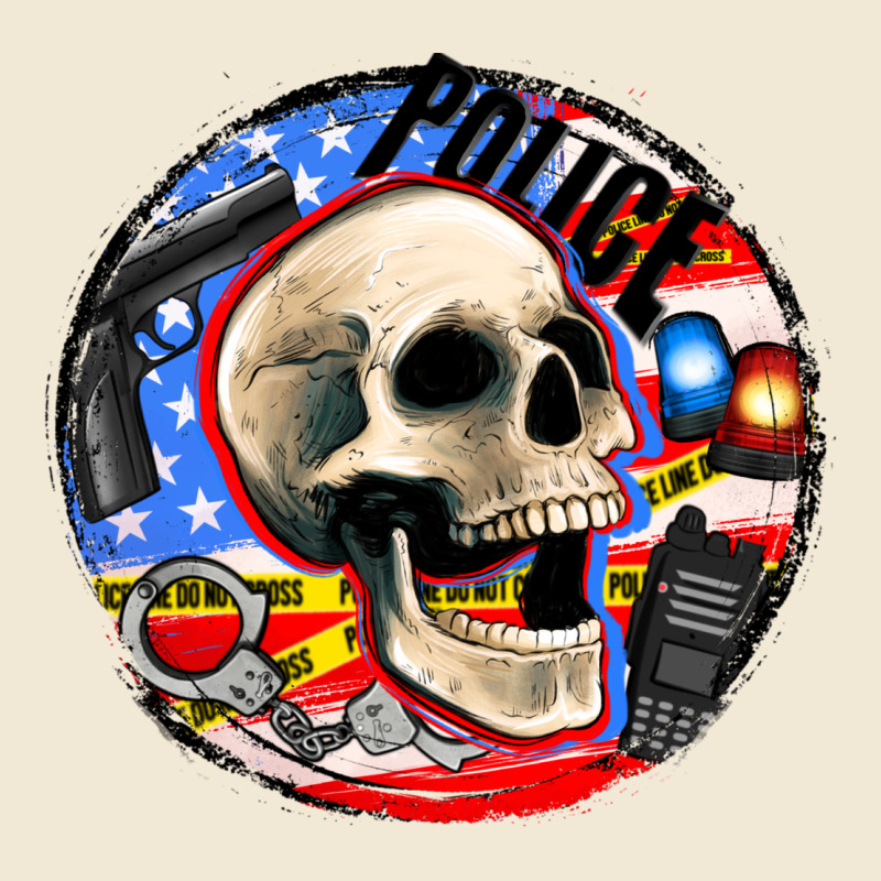 Police Skull And Police Equipment Premium Tee by AdoDesignShop | Teevron