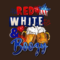 Red White And Boozy 4th Of July Heavy Core Tee | Teevron