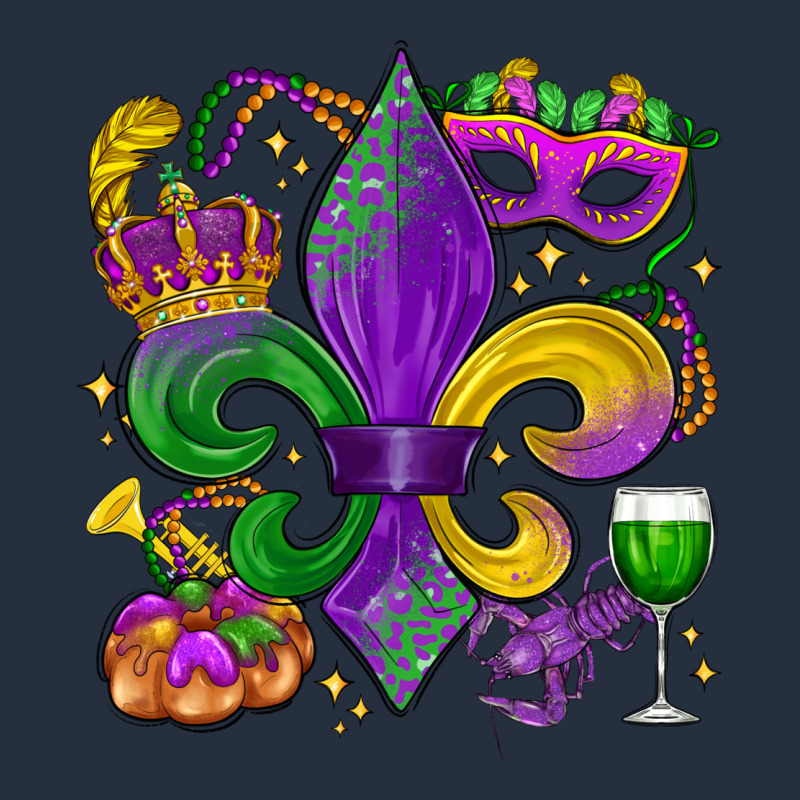 Mardi Gras Fleur De Lis Zipper Hoodie by LillyAllenDesigns | Teevron
