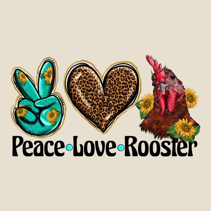 Peace Love Rooster Urban Heavy Tee by BarkalooDesign | Teevron