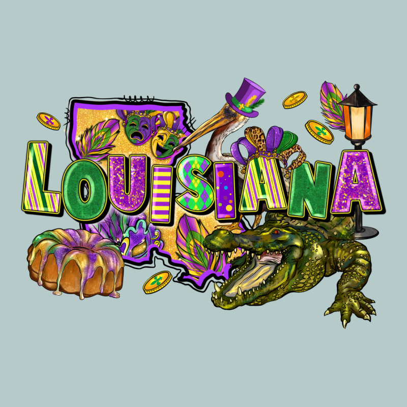 Louisiana Mardi Gras Heavy Core Tee by FaDigitalArtStudio | Teevron