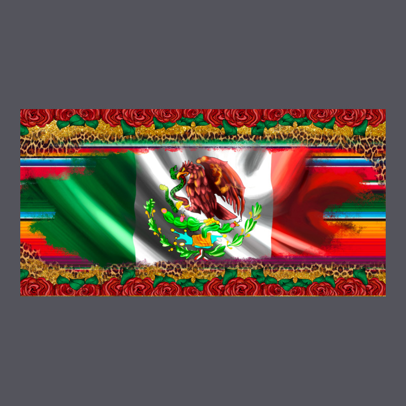 Mexico Flag Serape Roses Leopard And Glitter Licanse Plate Vintage Hoodie by Artiststas | Teevron