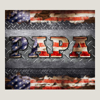 Papa Metal And American Flag Tumbler Heavy Core Tee | Teevron