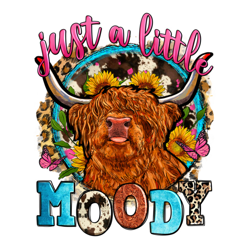 Just A Little Moody Ladies Tee by Zillion Design Studio | Teevron