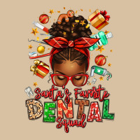 Santa's Favorite Dental Squad Afro Messy Bun Heavyweight Hoodie | Teevron