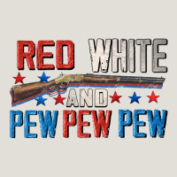 Red White And Pew Pew Pew Heavy Core Tee | Teevron