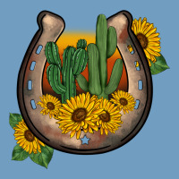 Western Horseshoe Sunflower Cactus Urban Heavy Tee | Teevron