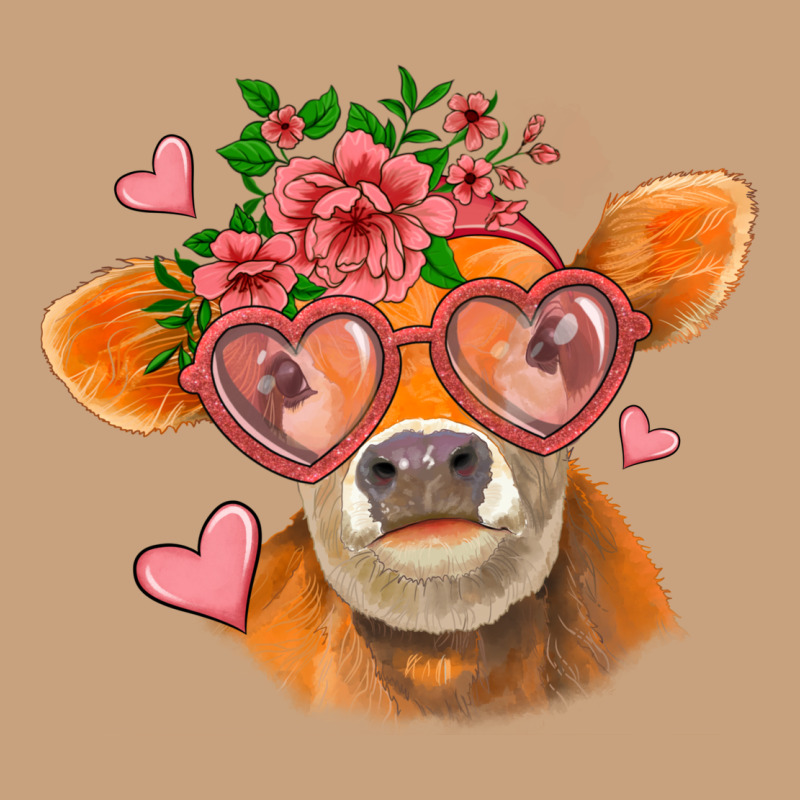 Valentines Day Orange Cow Vintage Tee by Jasminsmagicworld | Teevron