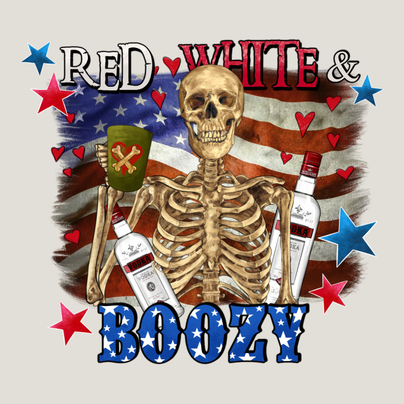 Red White Boozy 4th Of July Heavy Core Tee by CowGirlArtShop | Teevron