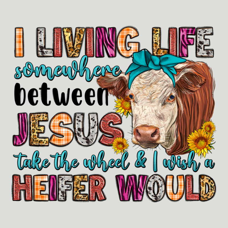 I Living Life Somewhere Between Jesus Take The Whe Zipper Hoodie by LillyAllenDesigns | Teevron