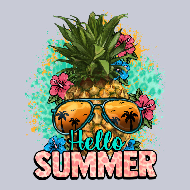 Hello Summer Pineapple Heavyweight Hoodie by NancyCooperArtShop | Teevron
