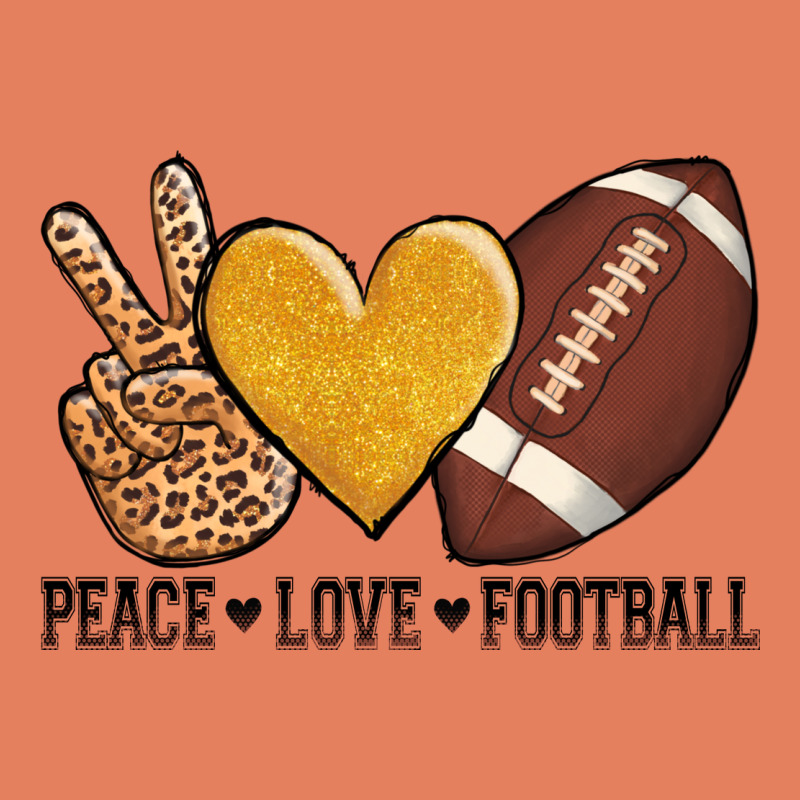Peace Love Football Revize Classic Tee by AdoDesignShop | Teevron