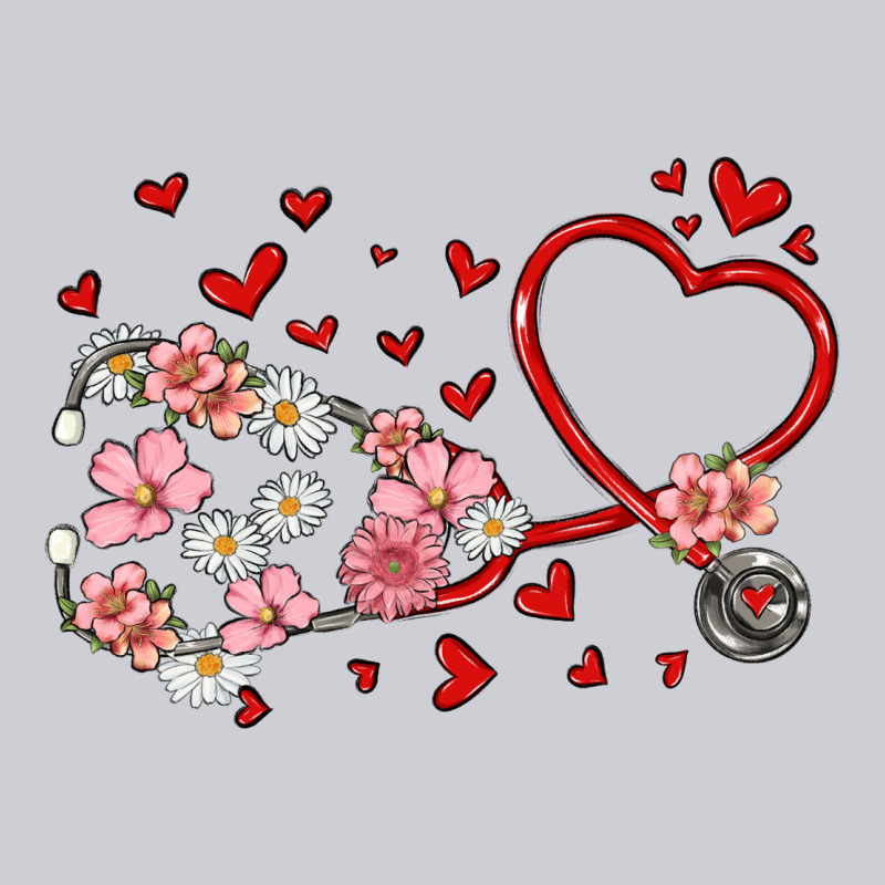 Valentine's Day Stethoscope Heavyweight Sweatshirt by MaliasSmallBusiness | Teevron