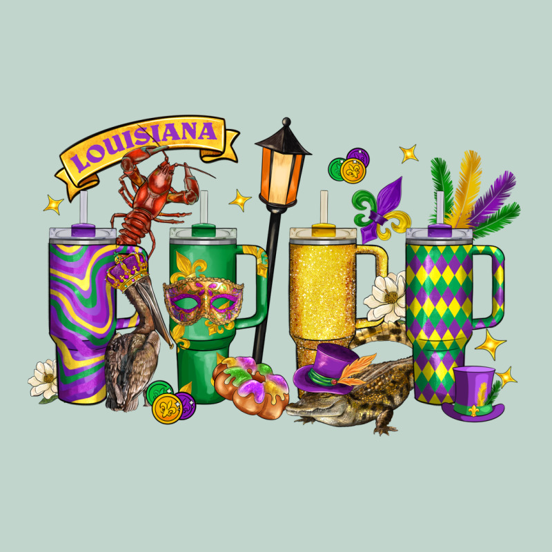 Obsessive Cup Disorder Mardi Gras Zipper Hoodie by LillyAllenDesigns | Teevron