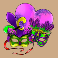 Mardi Gras Heart And Mask Vintage Hoodie | Teevron