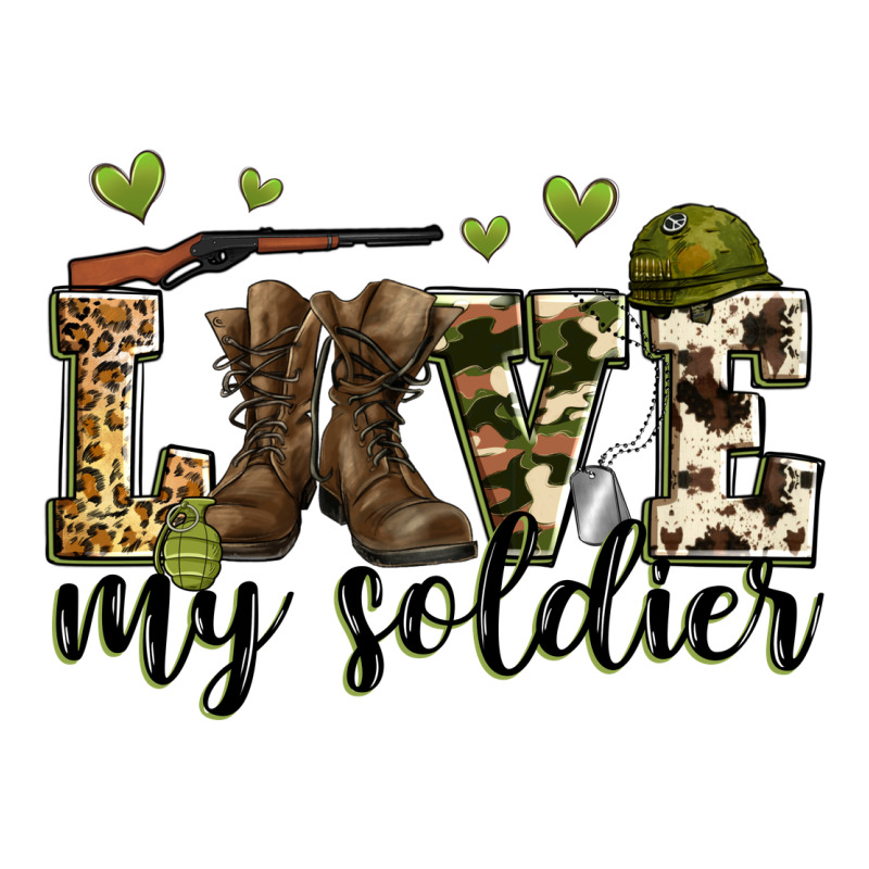 Love My Soldier Ladies Tee by Zillion Design Studio | Teevron