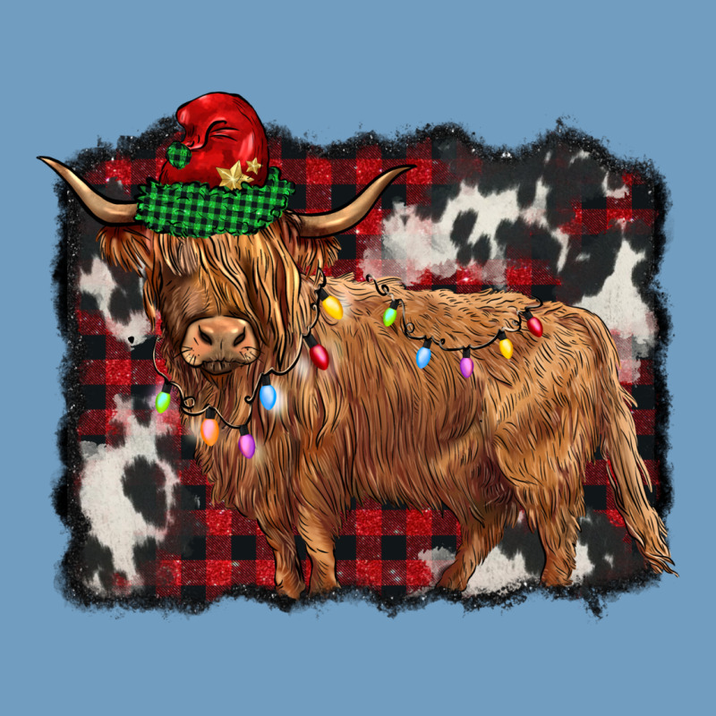 Christmas Highland Cow Urban Heavy Tee by BarkalooDesign | Teevron