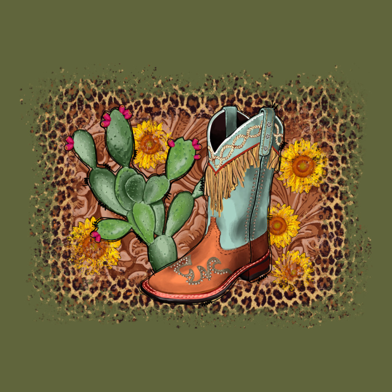 Cowboy Boots Cactus Leopard Classic Tee by AdoDesignShop | Teevron