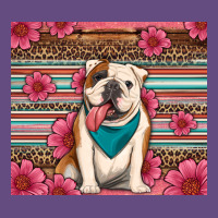 British Bulldog Floral Serape Vintage Hoodie | Teevron