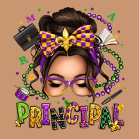 Mardi Gras Principal Caucasian Messy Bun Heavyweight Hoodie | Teevron