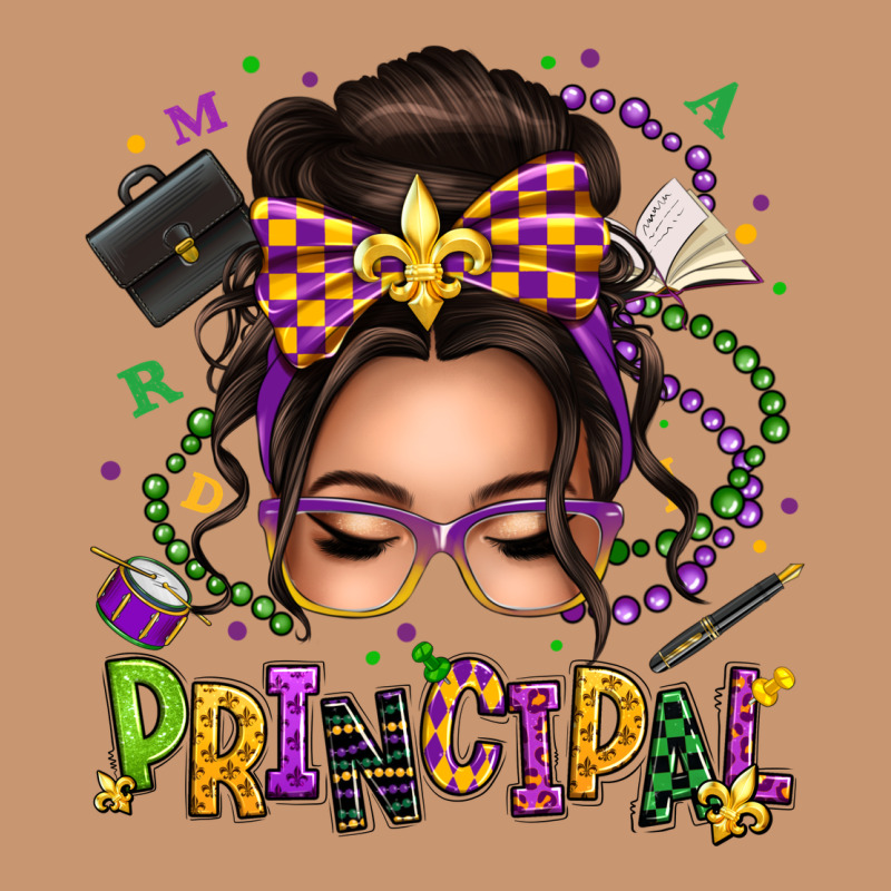 Mardi Gras Principal Caucasian Messy Bun Heavyweight Hoodie by texasbilliewilder | Teevron