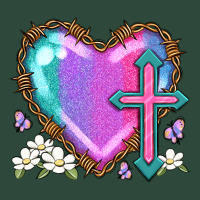 Easter Cross Heart La Zipper Hoodie | Teevron
