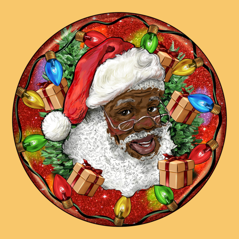 Black Santa Christmas Vintage Hoodie by RanaPortraitStore | Teevron