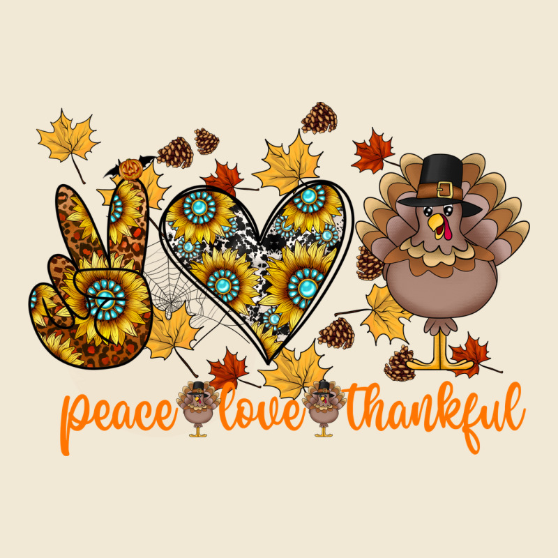 Peace Love Thankful Premium Tee by CowhideDigitalArt | Teevron