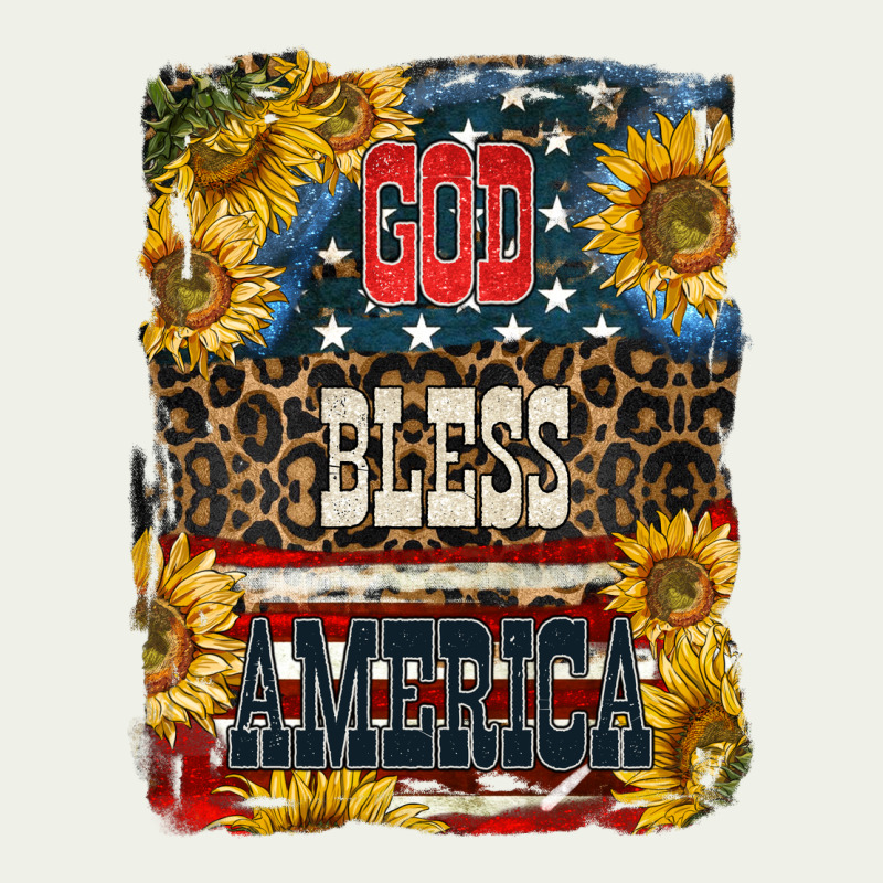 Western God Bless America Urban Heavy Tee by LillyAllenDesigns | Teevron