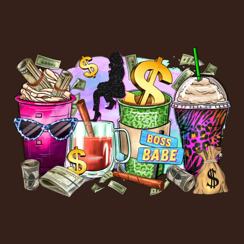 Boss Babe Coffee Cups Heavy Core Tee by Zillion Design Studio | Teevron