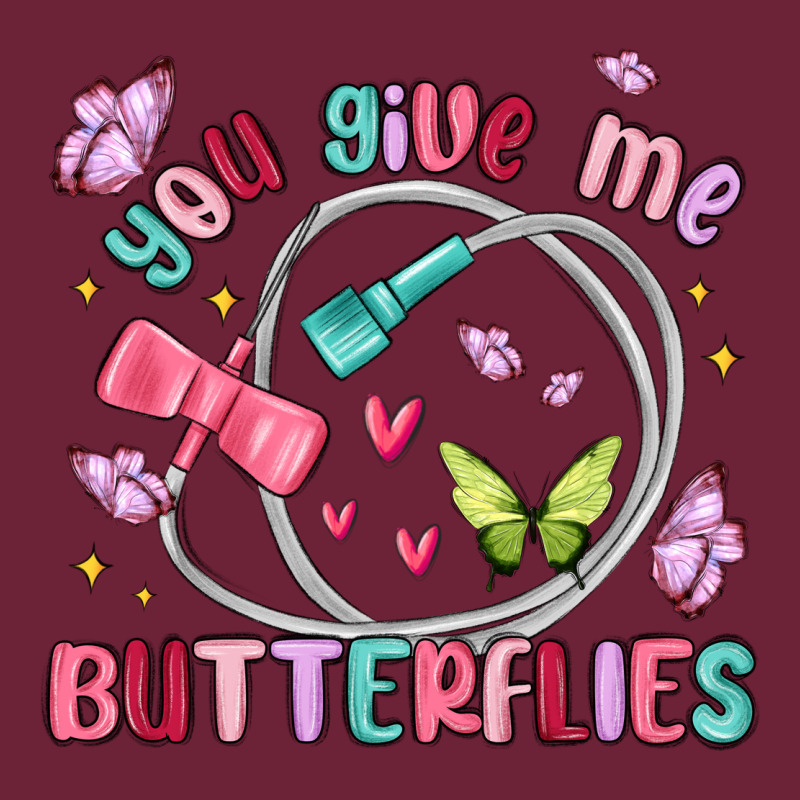 You Give Me Butterflies Long Sleeve Tee by MaliasSmallBusiness | Teevron