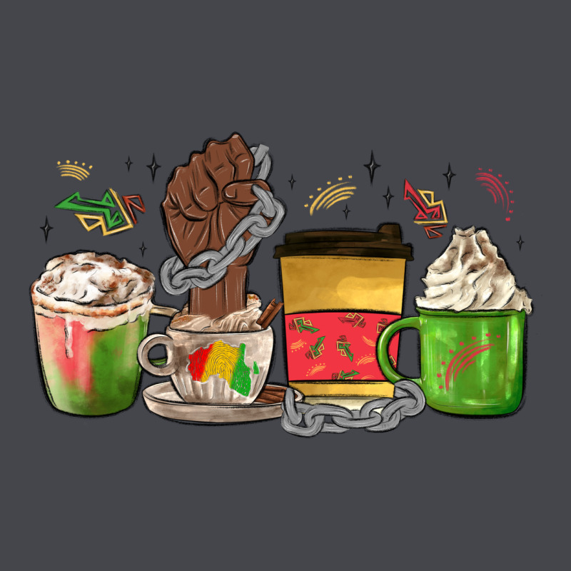 Juneteenth Coffee Cups Long Sleeve Tee by MaliasSmallBusiness | Teevron