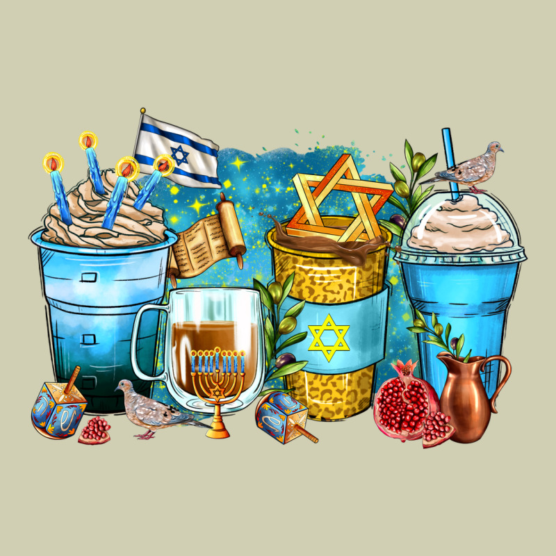Hanukkah Coffee Cups Heavy Core Tee by Zillion Design Studio | Teevron