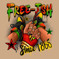 Free-ish Since 1865 Juneteenth Black Girl Sneakers Vintage Hoodie | Teevron