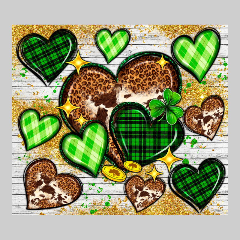 St. Patrick's Day Hearts Tumbler Premium Tee by Neo Western | Teevron